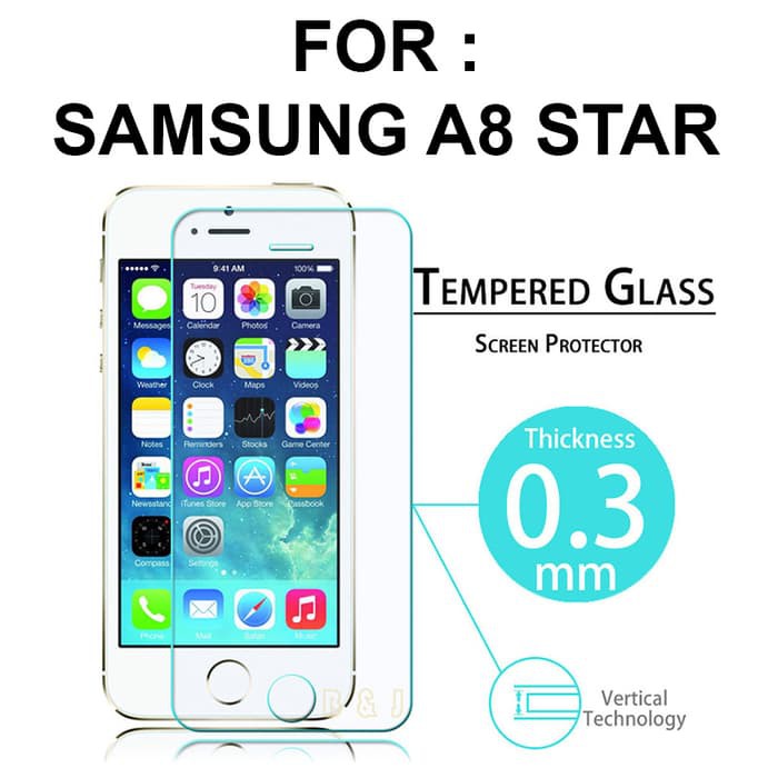 TEMPERED GLASS Samsung A8 Star / anti gores Samsung A8 Star / screen guard / pelindung layar hp