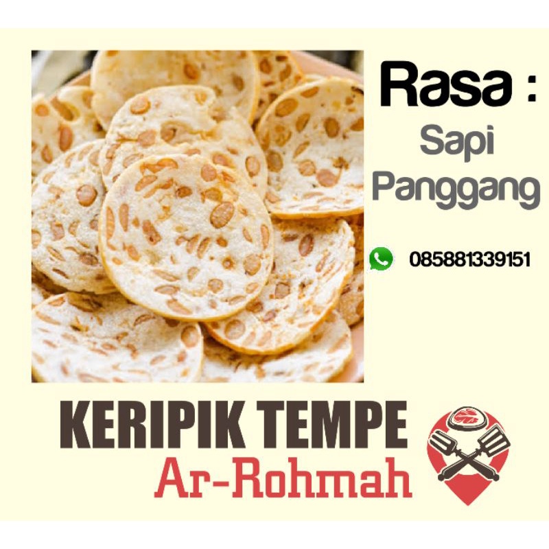 

Keripik tempe Rasa sapi panggang