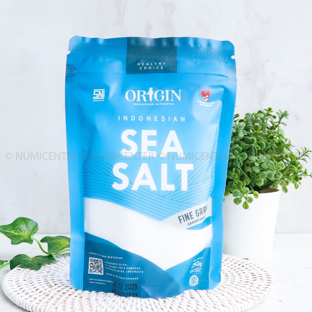 

250G SEA SALT FINE GRAIN GARAM BERYODIUM HALUS - ORIGIN INDONESIA