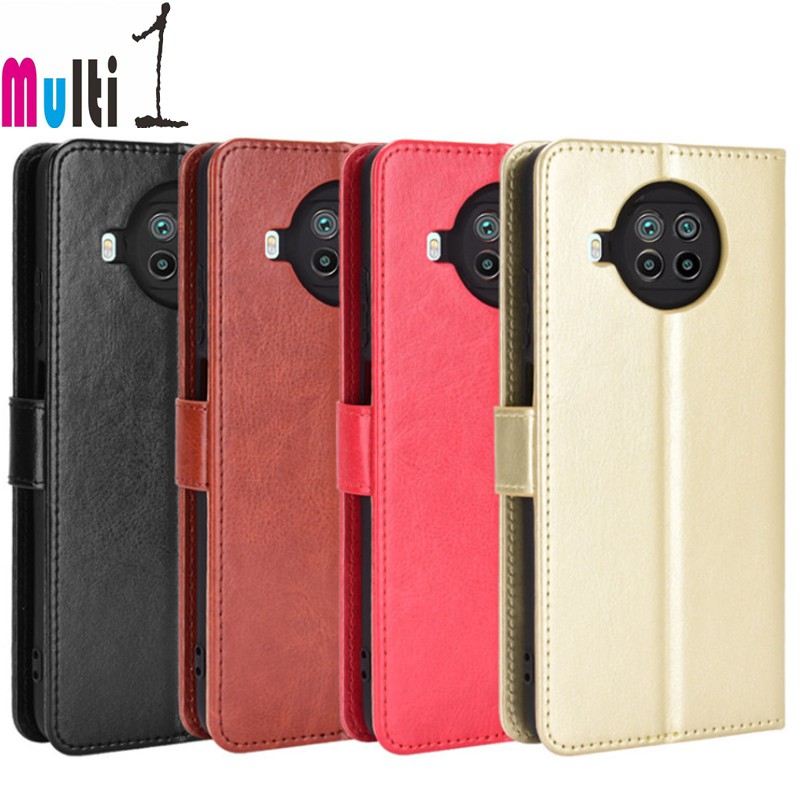 Leather Case Wallet Xiaomi Mi 10T Lite 5G - Mi10 Lite Flip Cover case Dompet