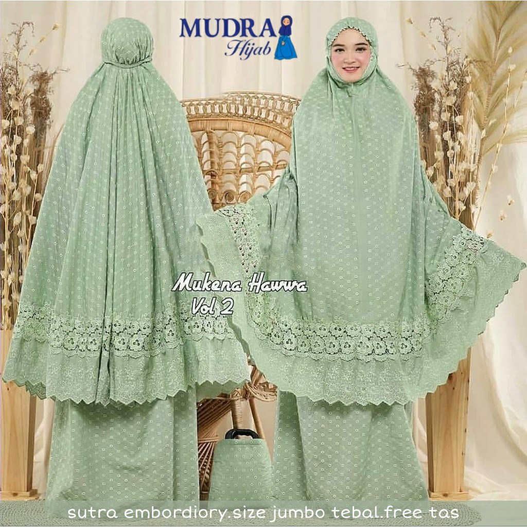 Mukena Hawwa / mukena sutra import kombi renda / Mukena Dewasa size Jumbo / Mukena Terbaru