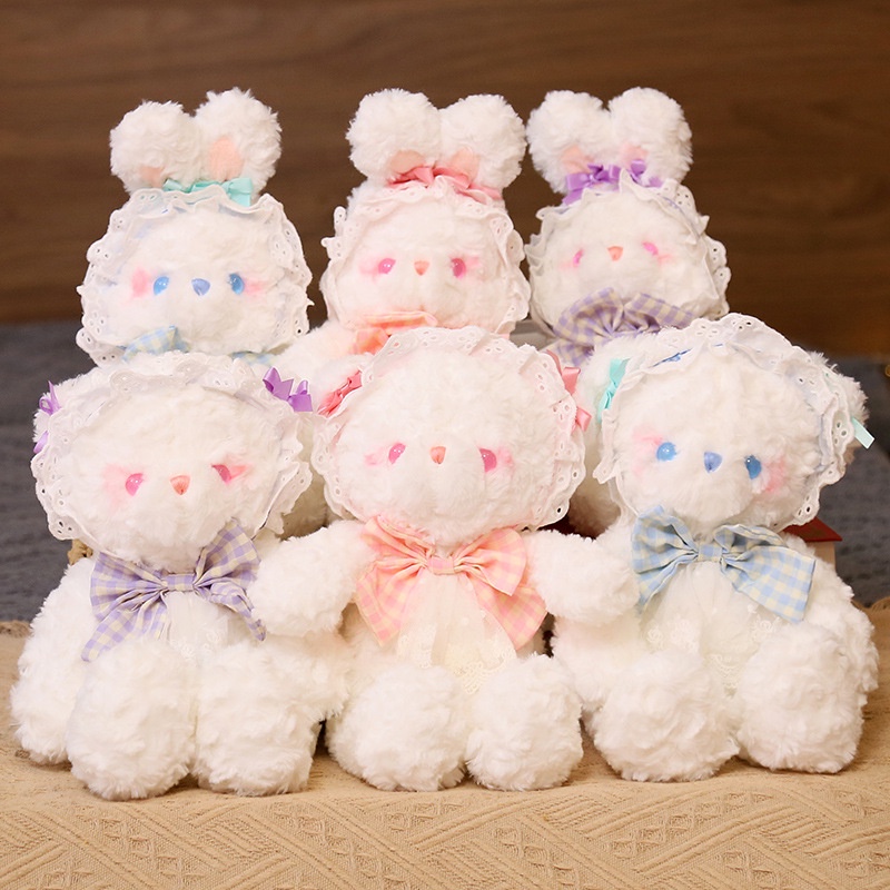 Mainan Boneka 35cm Dressed Lolita Beruang  / Kelinci Kartun Soft Bear Rabbit Plush Toy Untuk Anak Perempuan