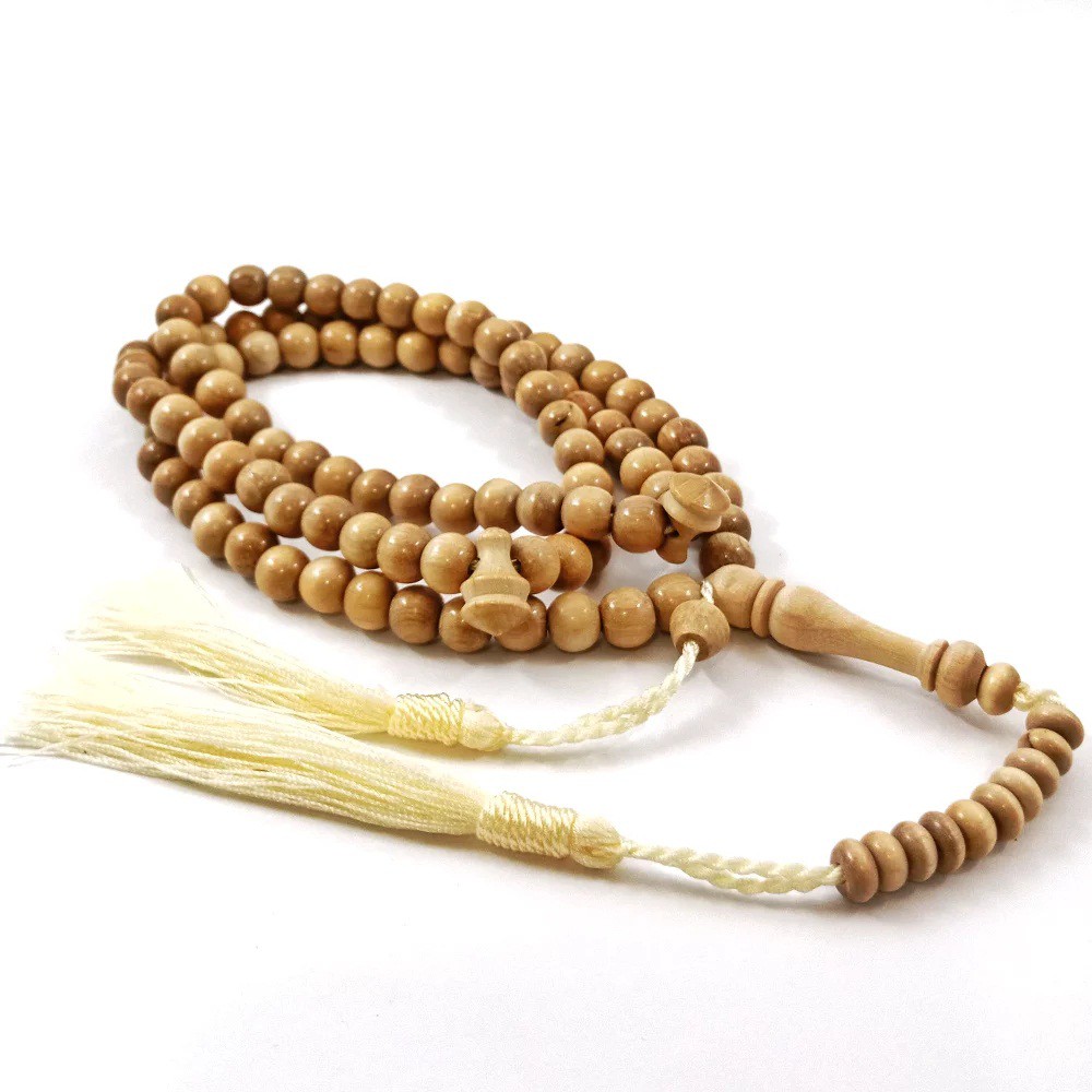 Tasbih Kayu Original Kemuning Atau Kemuniang Diameter 8 Mm Kualitas Premium Super Aksesories Perlengkapan Ibadah Sholat Dzikir Fashion Muslim