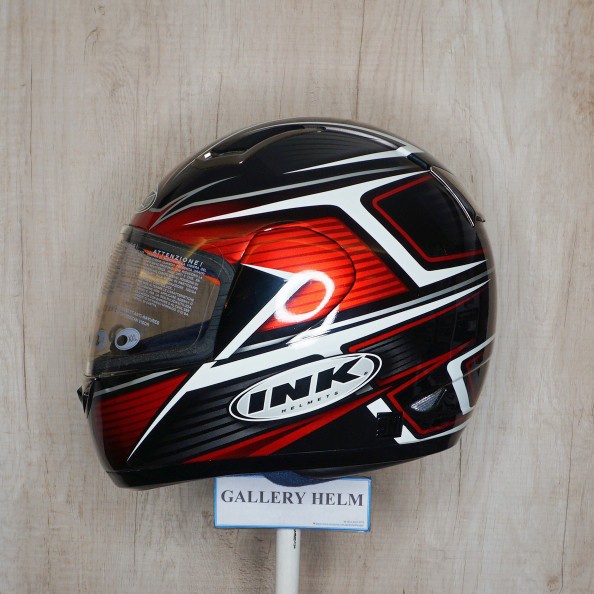 INK GP 2 Race Chromo #2 Black Red White / helm full face / helm original / helm murah / helm ink ori