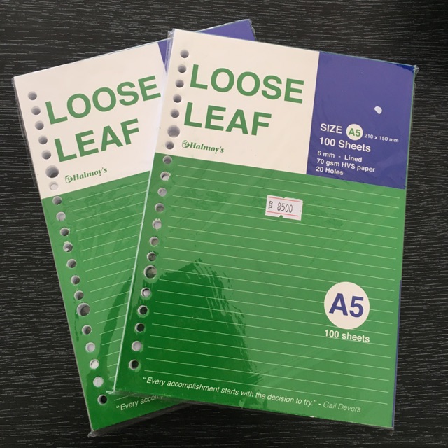 

Loose Leaf / Isi Kertas File / Binder A5 (isi 100 lembar)