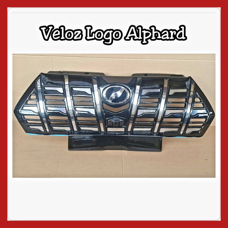 Grill Veloz 2022up Model Alphard Hitam Glossy