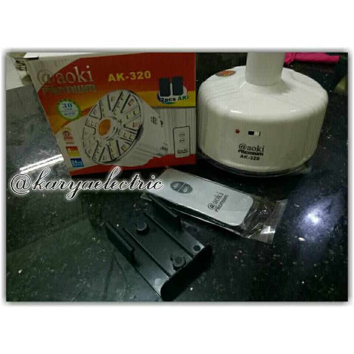 @aoki Premium AK-320 Lampu Emergency Fitting+Remote 32SMD
