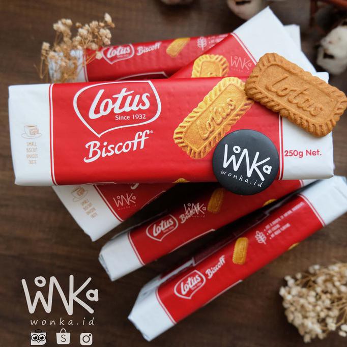 

Lotus Biscoff 250gr - Biskuit Speculoos Caramel Cookies Cinnamon OBRAL Kode 905
