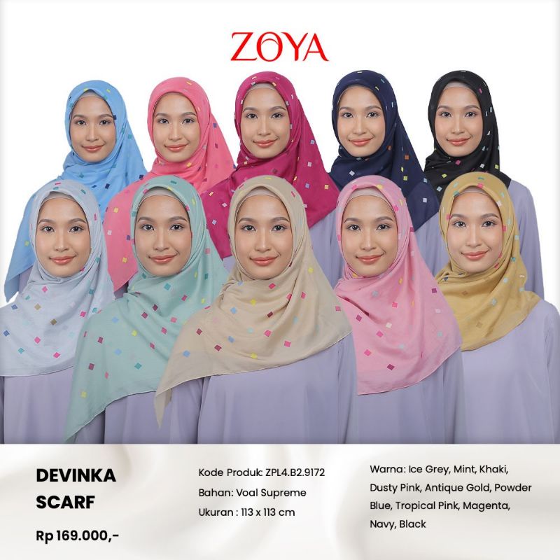 Segi empat zoya DEVINKA SCARF