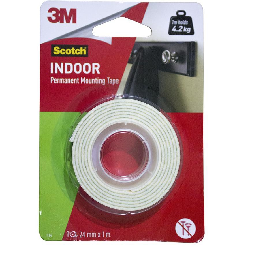 

I5ςB Indoor Permanent Mounting Double Tape 3M 24 mm x 1 m Scotch 114 ♦Ready