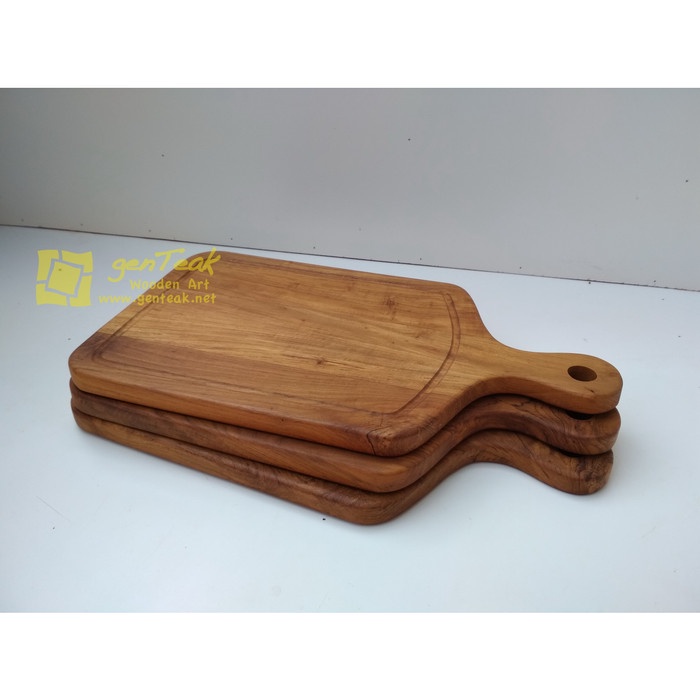 Telenan - Talenan Kayu / Talenan Kayu Jati / Talenan Kayu Hias : Regular - Big