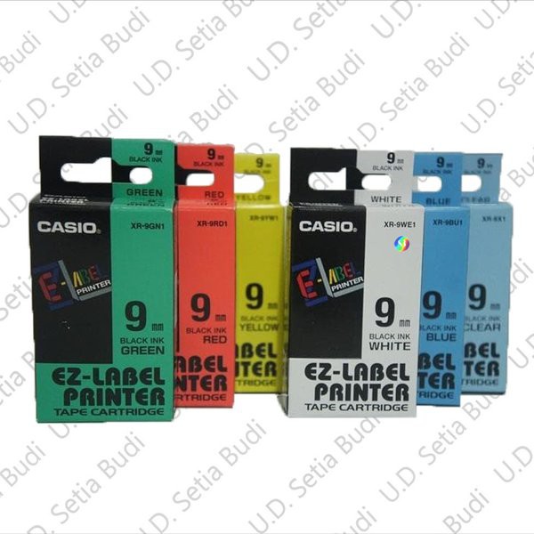 

CASIO EZ-Label Tape 9mm Asli Murah