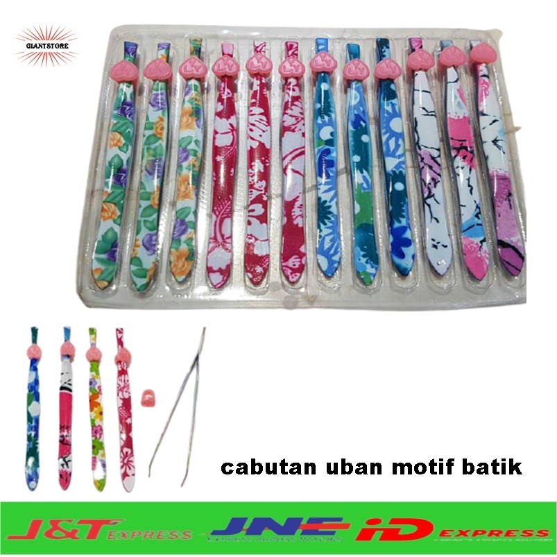 Pinset / cabutan uban motif batik