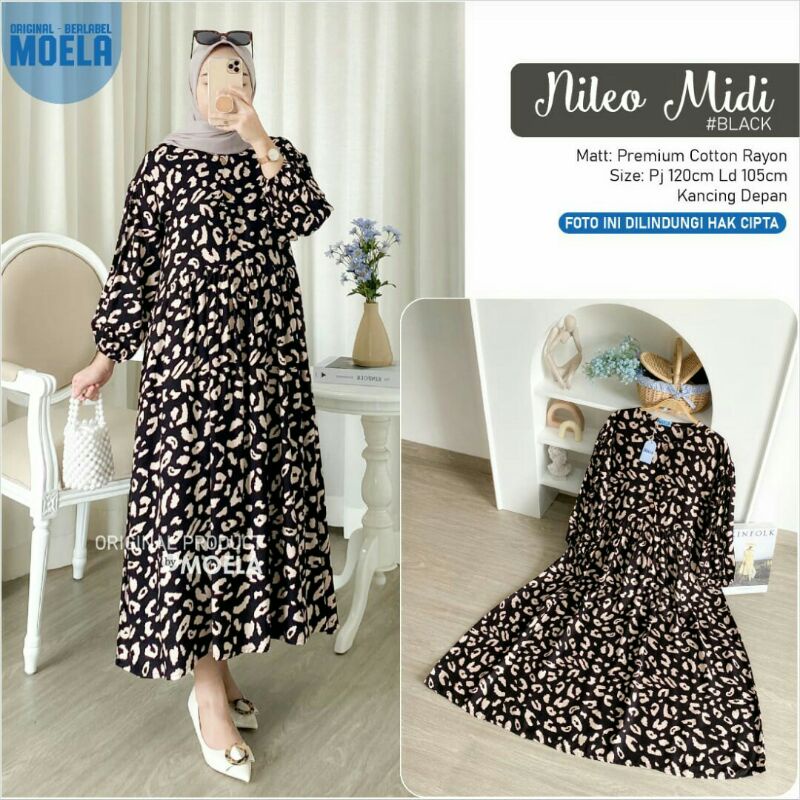 RISIA,KINES,SINA ,SADA,REIS,GLADY,BIUSA,SYENA Midi Dress Ori by Moela❤]r
