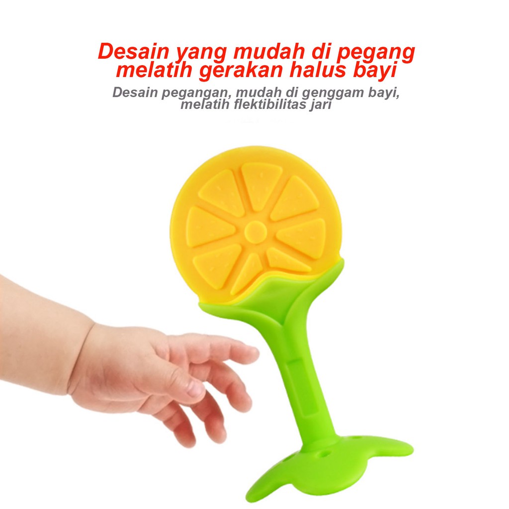 PROMO 10.10 PUNCAK ☀ACCBAYI☀ ACC0009 BABY TEETHER BUAH [TANPA PACKINGAN] / GIGITAN BAYI MODEL BUAH /BABY TOOTH TEETHER.