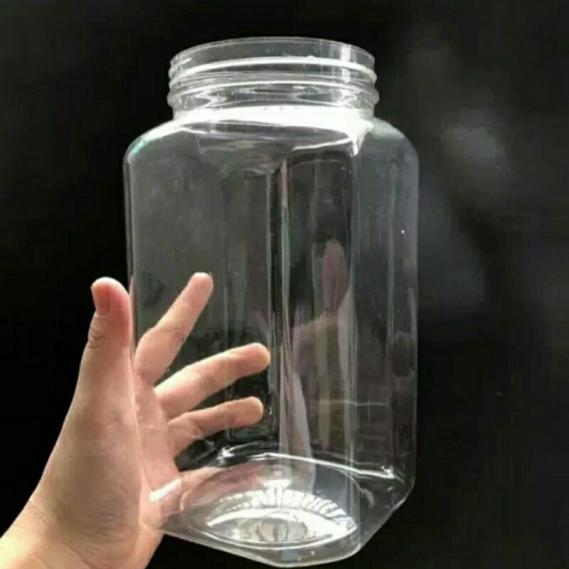 toples plastik bening 2 liter (tanpa tutup)