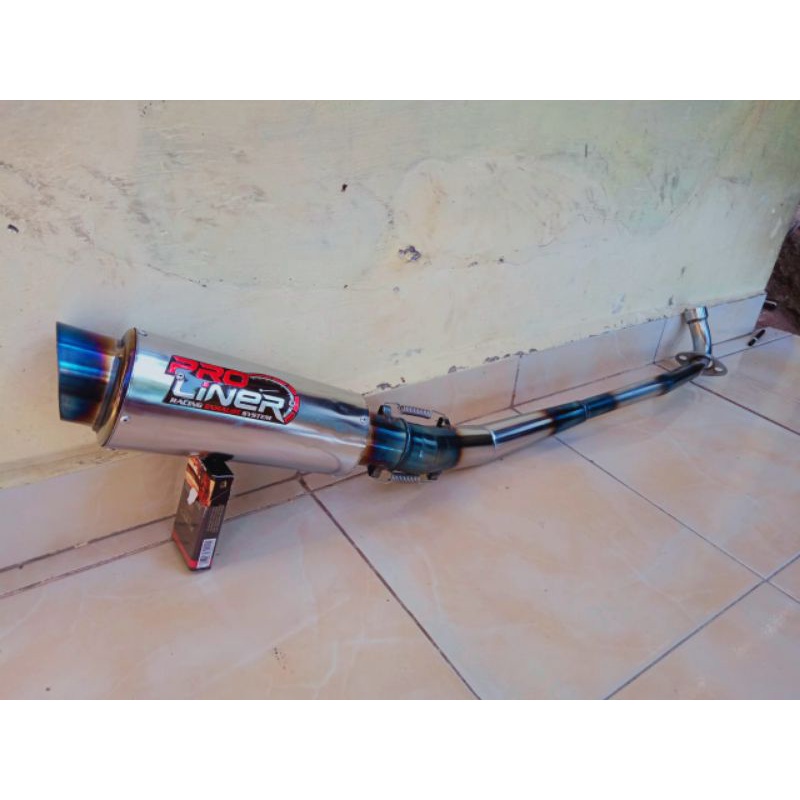 KNALPOT PROLINEAR MODEL SUPRA X,ASTREA,SMASH,SHOGUN,VEGA,JUPITER,GRAND,C70 alll bebek