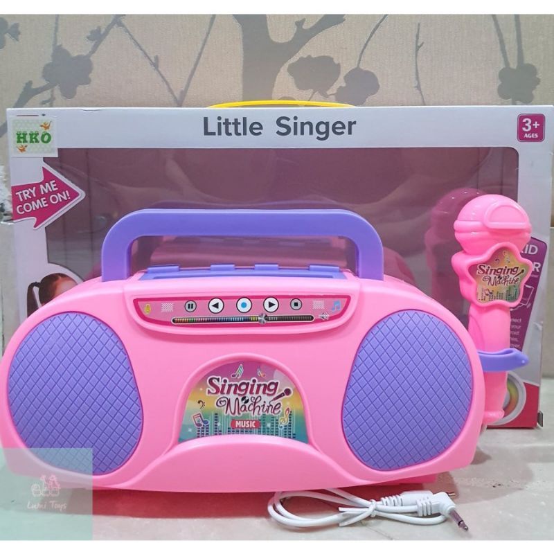 Mainan Karaoke + Lampu Disco // Karaoke Anak Mp3 LITTLE SINGER SNI