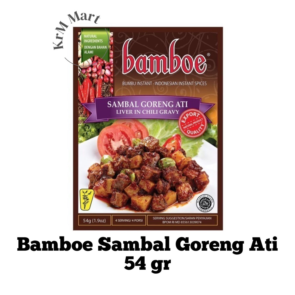 

Bamboe Sambel Goreng Ati bumbu instan dapur varian nusantara sambal