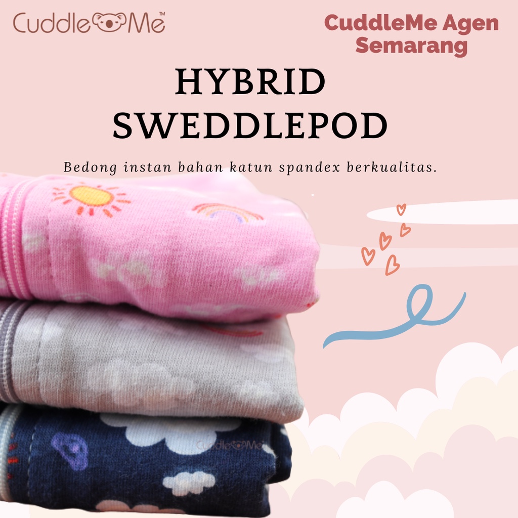 Bedong Instan Bayi Newborn CuddleMe Hybrid SwaddlePod Ergonomis Praktis Nyaman SNI