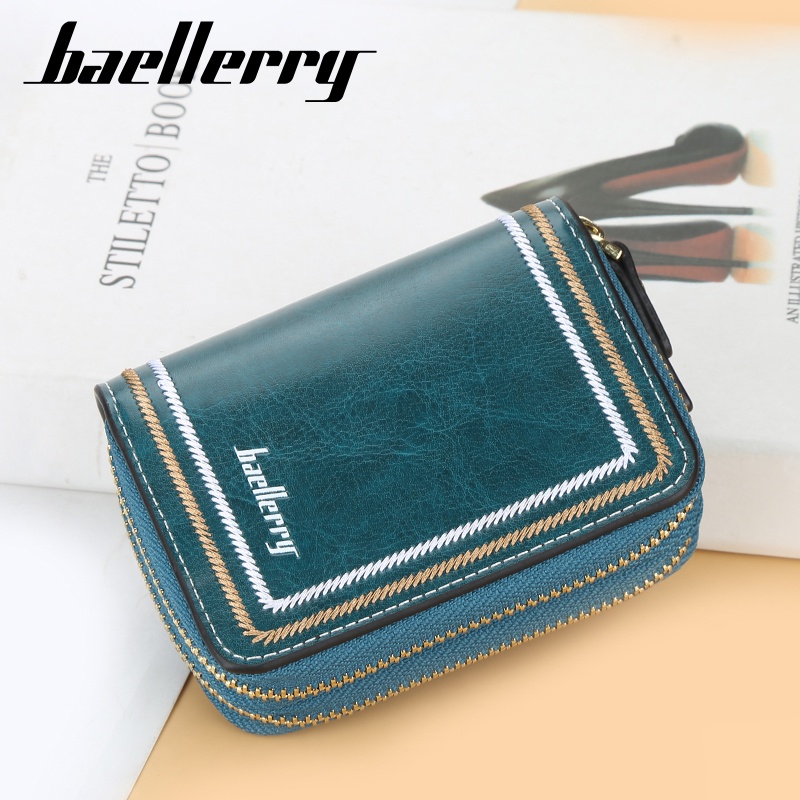 BAELLERRY D3228 Dompet Kartu Wanita Dompet Kunci Bahan Kulit PU Leather Premium WATCHKITE WKOS