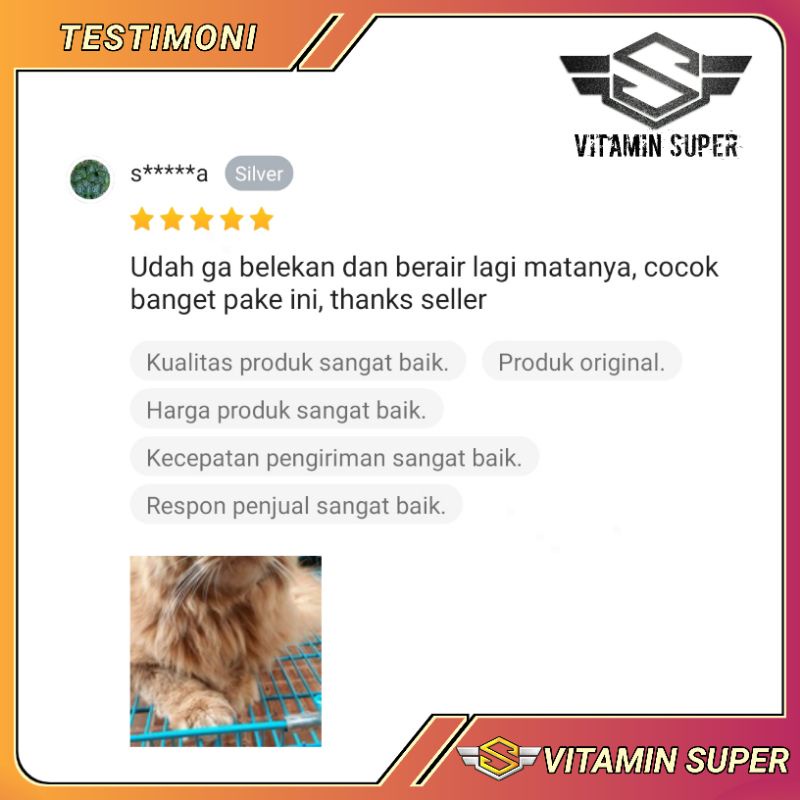 Obat Tetes Mata Kucing, Kelinci dan Anjing Pet Eye Drops | Obat Sakit Mata, Belekan, Mata Berair, Iritasi, Infeksi, Mata Merah, Inflamasi, Mata Berselaput Putih dan Gatal gatal