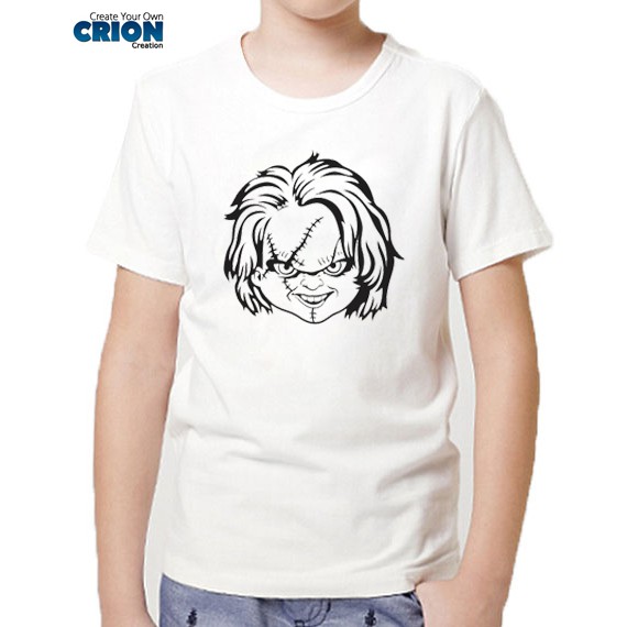 Kaos Anak Halloween - Chucky Head - By Crion