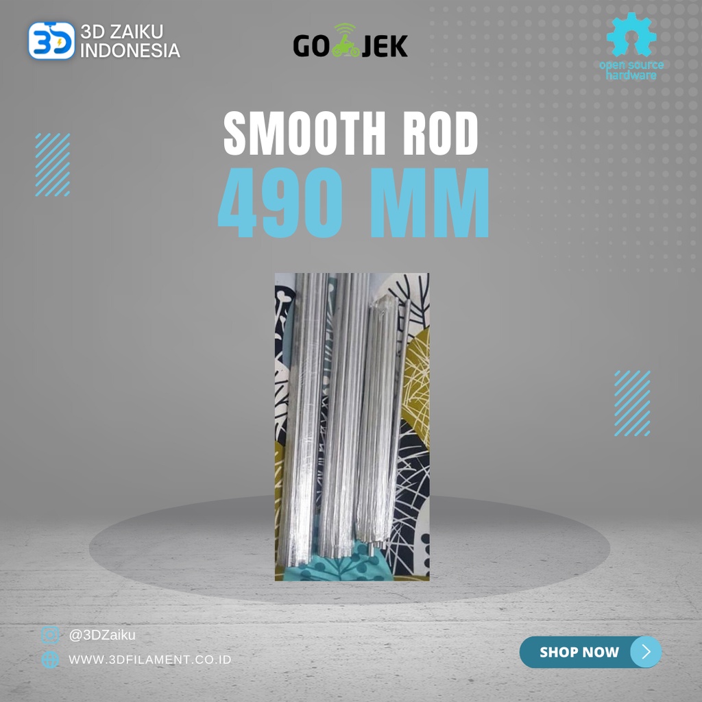 RepRap 3D Printer 8 mm Smooth Rod 490 mm