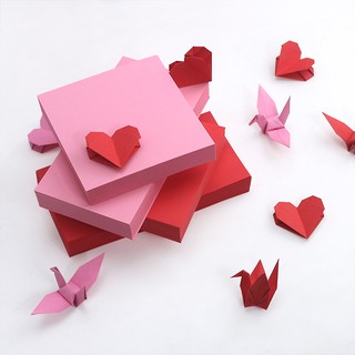Origami Bentuk Persegi  Panjang  Bahan Kertas  Warna Merah 