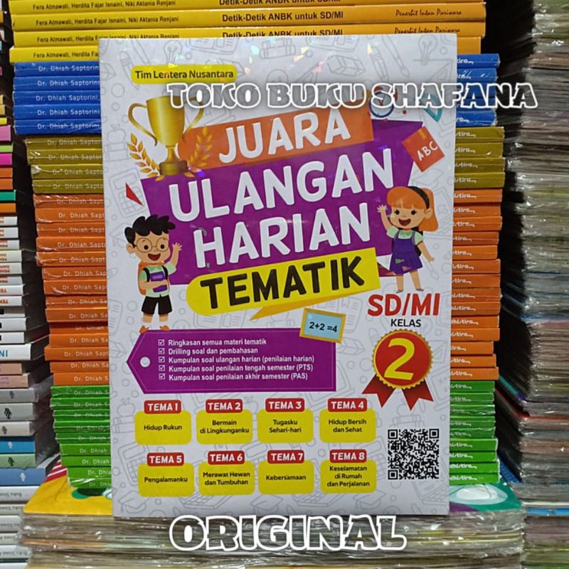 Buku Juara Ulangan Harian Tematik Kelas 2 SD/MI Pustaka Mahardika Kurikulum 2013 ORI