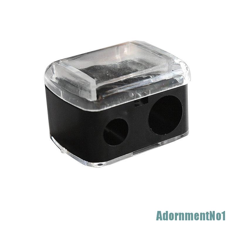 [AdornmentNo1]Precision Cosmetic Pencil Sharpener for Eyebrow Lip Liner Eyeliner 2 Holes