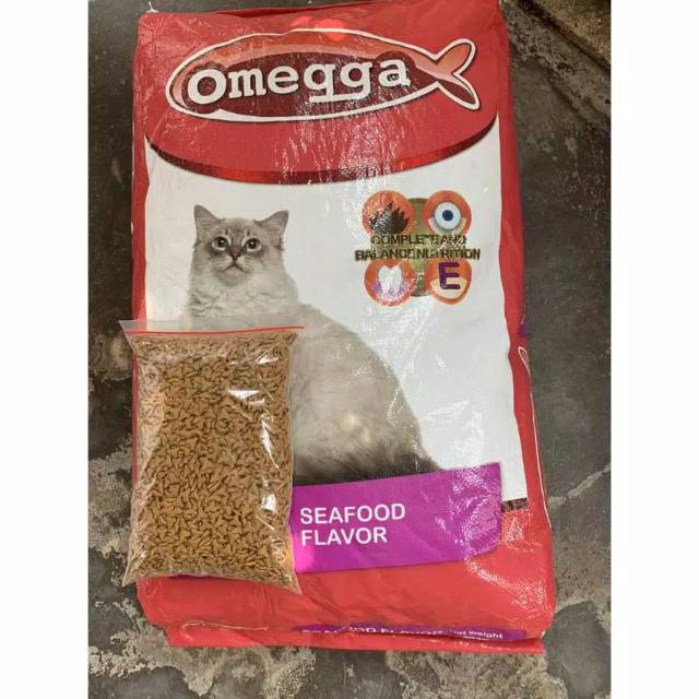 Makanan Kucing Omegga 1kg Repack Cat Food Omegga