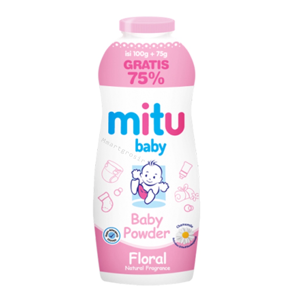 BEDAK MITU BABY FLORAL BABY POWDER