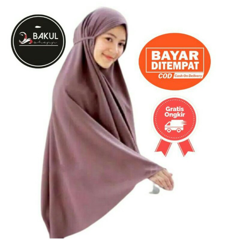 Bergo Maryam Jumbo Wolfis Premium / Jumbo Instan