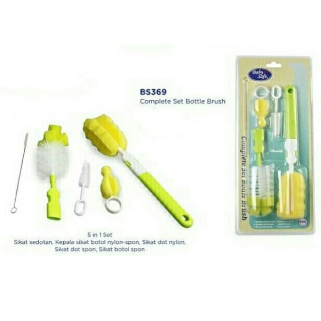 Baby Safe Complete Set Bottle Brush BS369