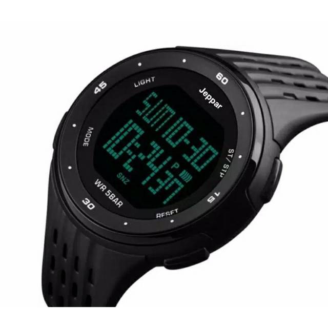 J-O JEPPAR 1995 Jam Tangan Digital Sport Pria LED Strap Rubber Water Resistant 50M Original