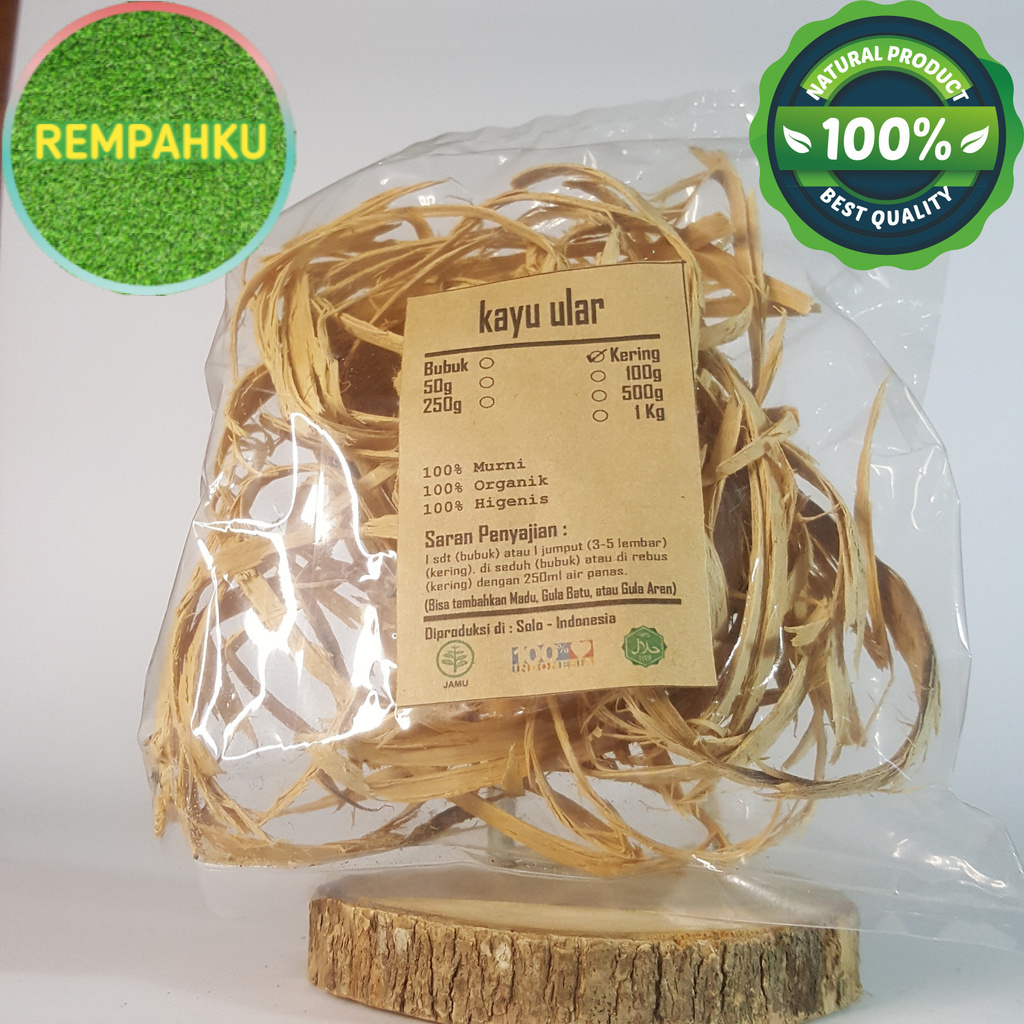 

KAYU ULAR SERUT KERING 100 GRAM - Strychnos Lucida - MURNI - JSR