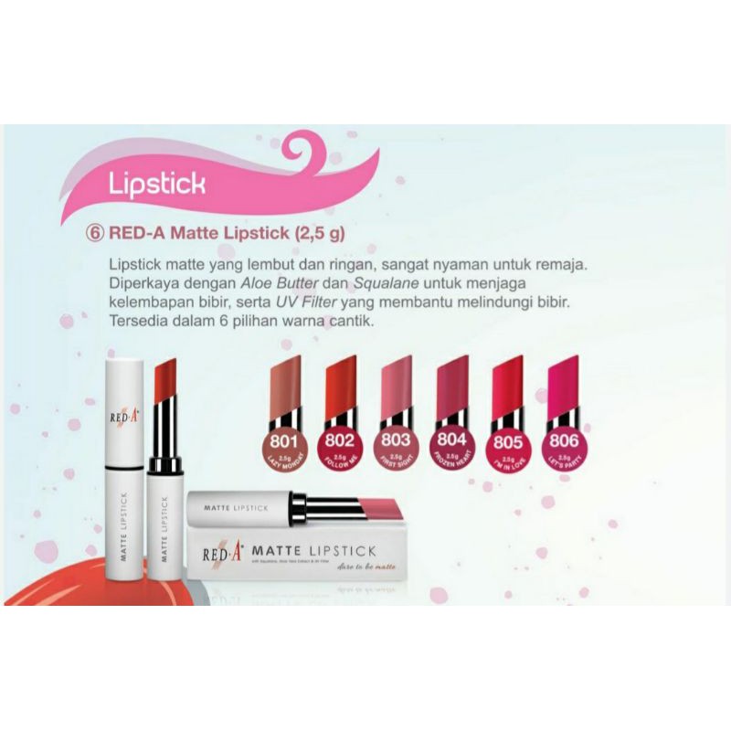 Red A matte lipstick
