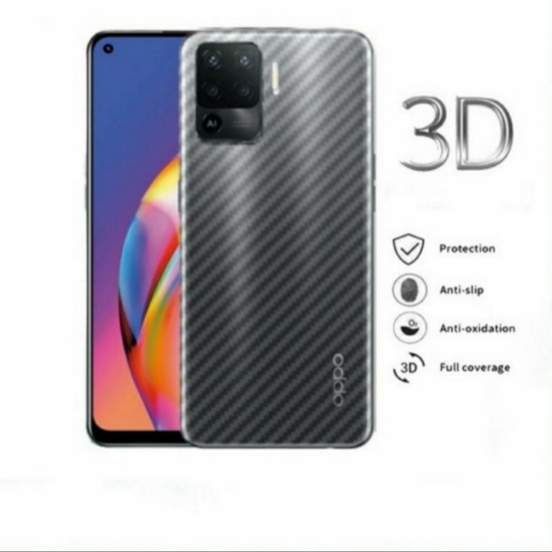 Realme 8 8 pro skin carbon anti gores belakang karbon