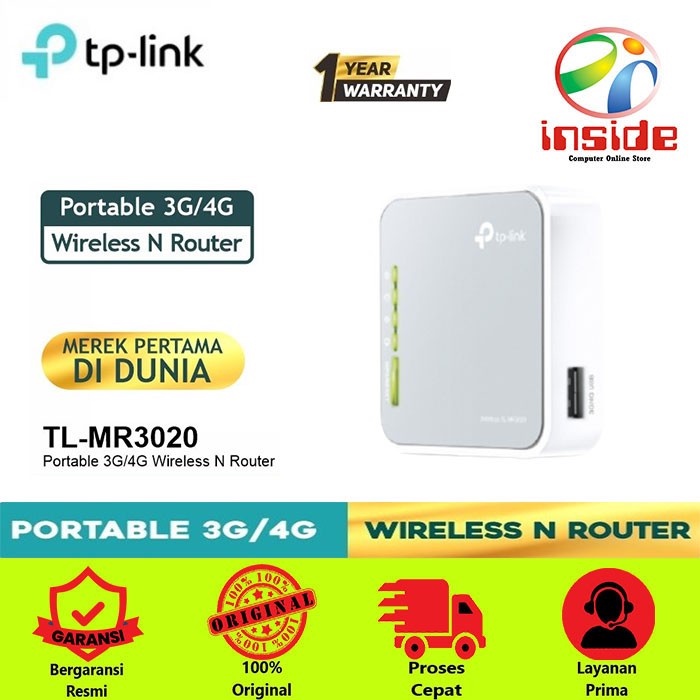 WIRELESS ROUTER PORTABLE TP-LINK TL-MR3020
