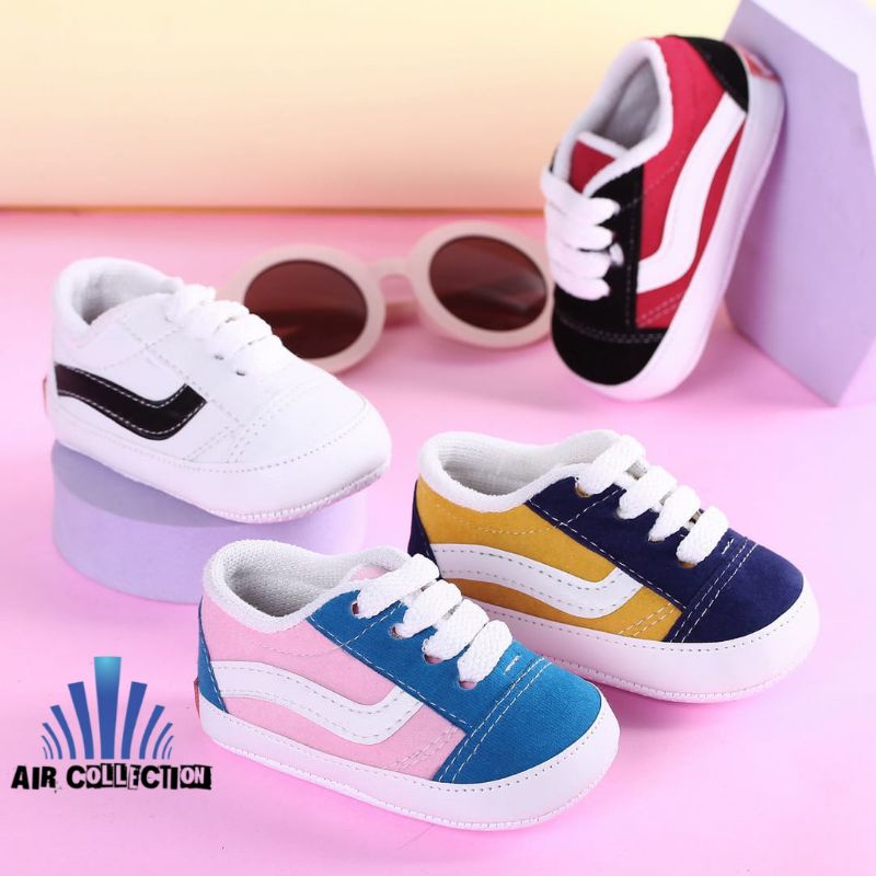 Sepatu Bayi Perempuan Usia Umur 0 12 Bulan Prewalker Sneakers Baby Belajar Jalan - Air Collcetion