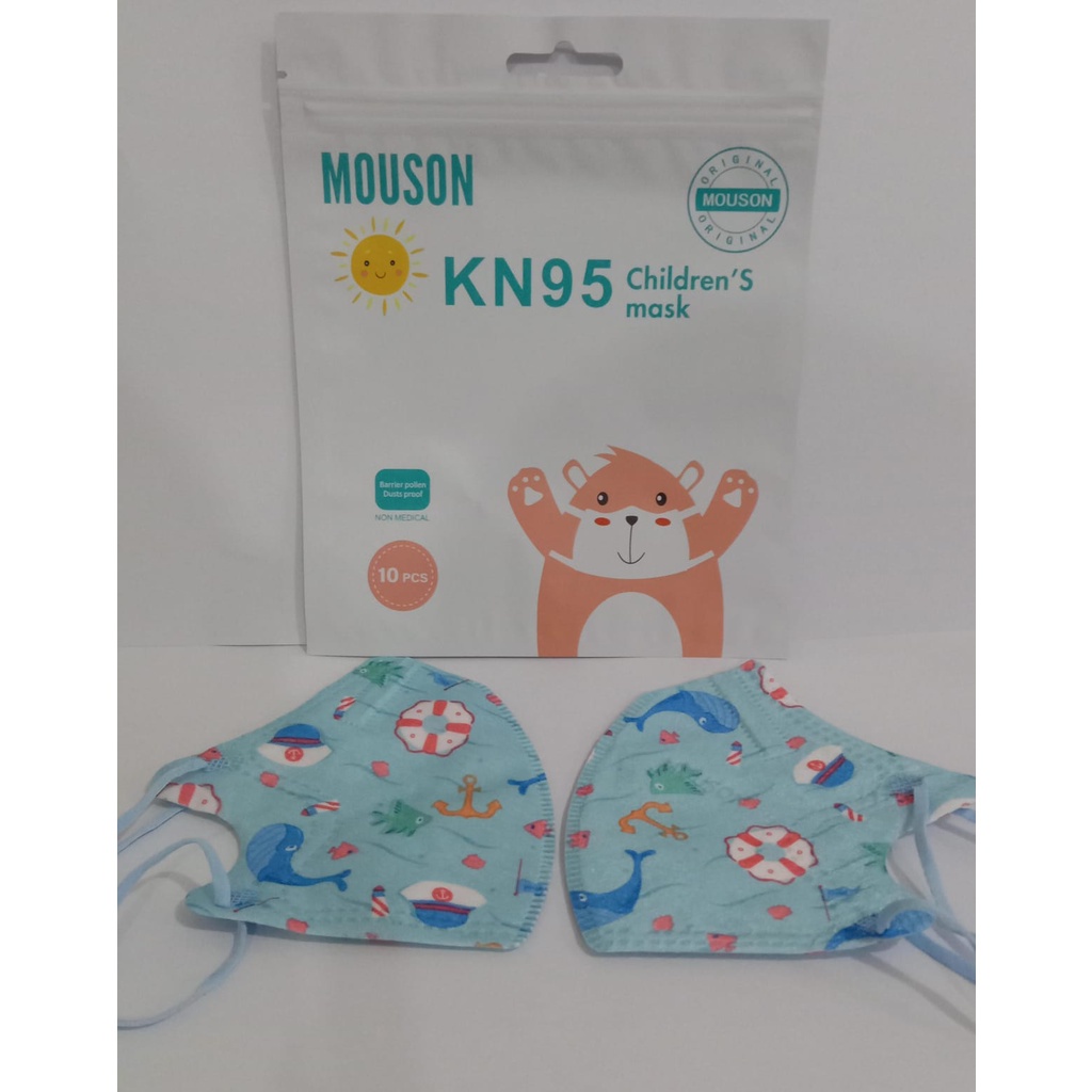 MASKER ANAK KN95 MOUSON ISI 10PCS 5PLY 5 LAPISAN