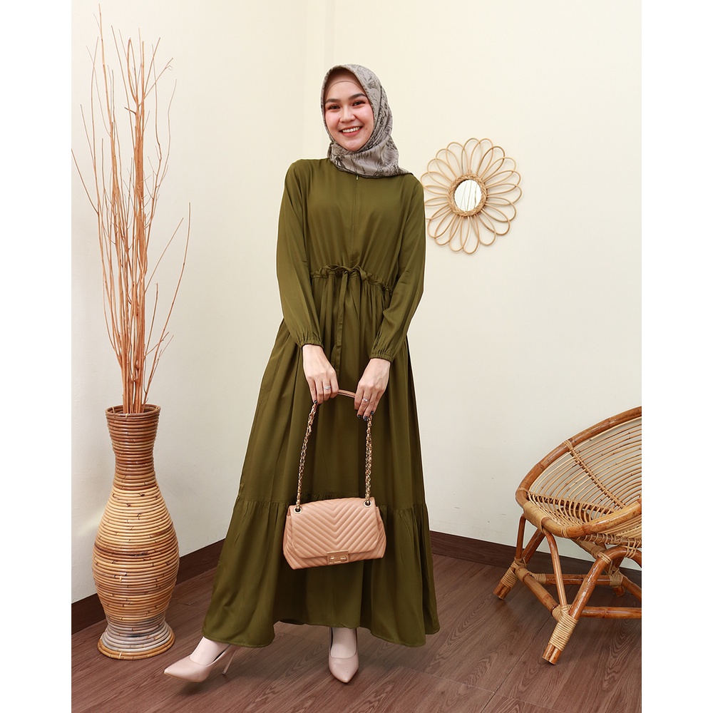 ATINA DRESS Polos - Pakaian Wanita Terbaru by Hijab Mamah icis
