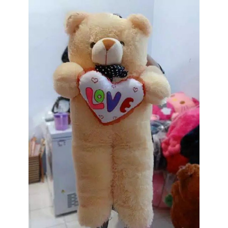 BONEKA BEAR LOVE 1 METER /.BONEKA MURAH /.BONEKA NGAWJ /BONEKAH BEAR TEDDY BEAR TERMURAH TERLARIS