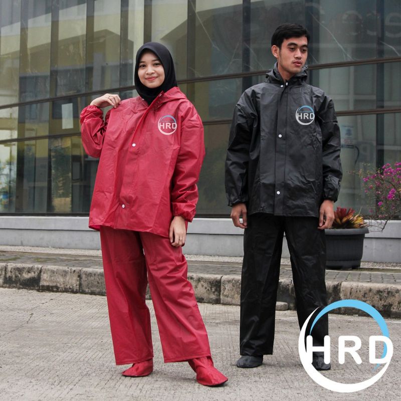 Jas Hujan Pria dan Wanita Mantel Setelan Dewasa Original Hrd