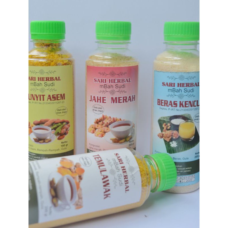 

(200 gram) JAMU SARI HERBAL MBAH SUDI Komplit [Jahe Merah, Temulawak, Daun Kelor, dll.)