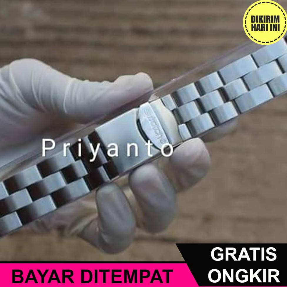 (BAYAR DITEMPAT) OE5026 TALI JAM TANGAN SWATCH RANTAI 19MM STAINLESS SILVER