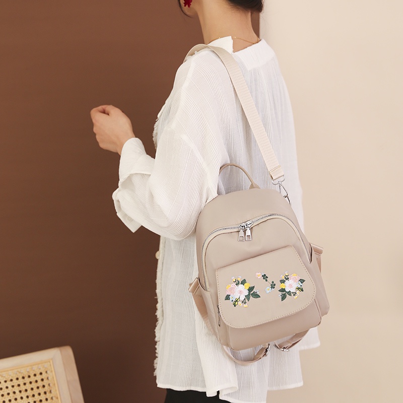 Multifungsi Tas Ransel Wanita Selempang  Bahu sling shoulder bag Nylon Cloth backpack beg belakang perempuan galas Women's Bags Ladies import 7196