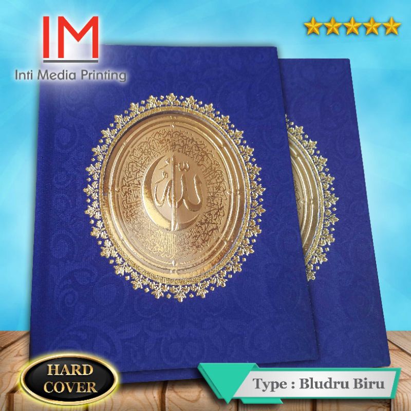 READY Hard Cover Yasin Bludru Biru Standar