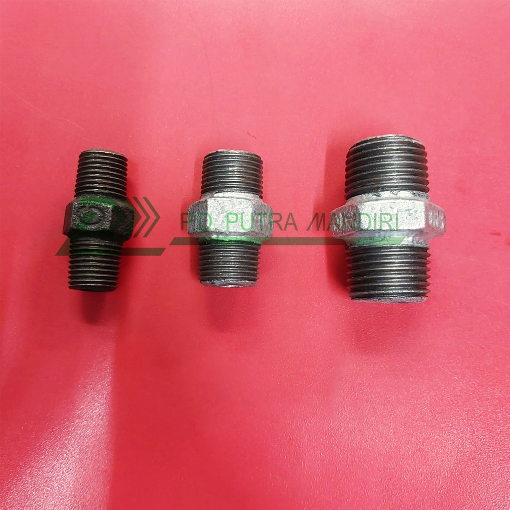 Dobel Nepel Galvanis 1 1/4 x 1 1/4 - Double Nipple Galvanis